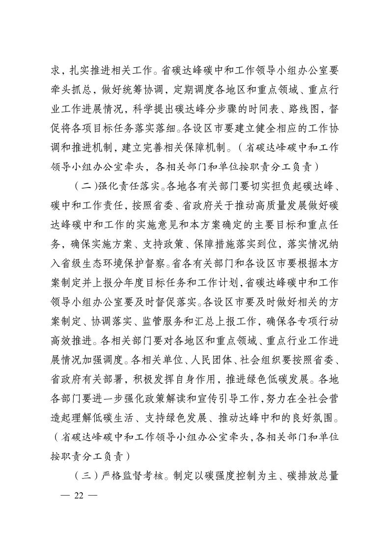 《江蘇省碳達(dá)峰實(shí)施方案》印發(fā) 實(shí)施“碳達(dá)峰八大專項行動”